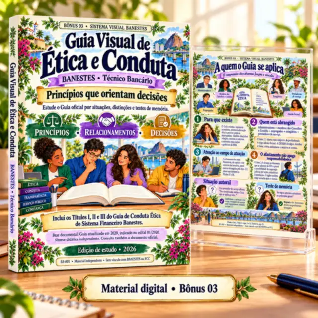 Mockup do bônus: Guia visual de ética e conduta